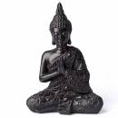 XL Schungit Buddha Figur - Gravur - Edelstein 23 cm