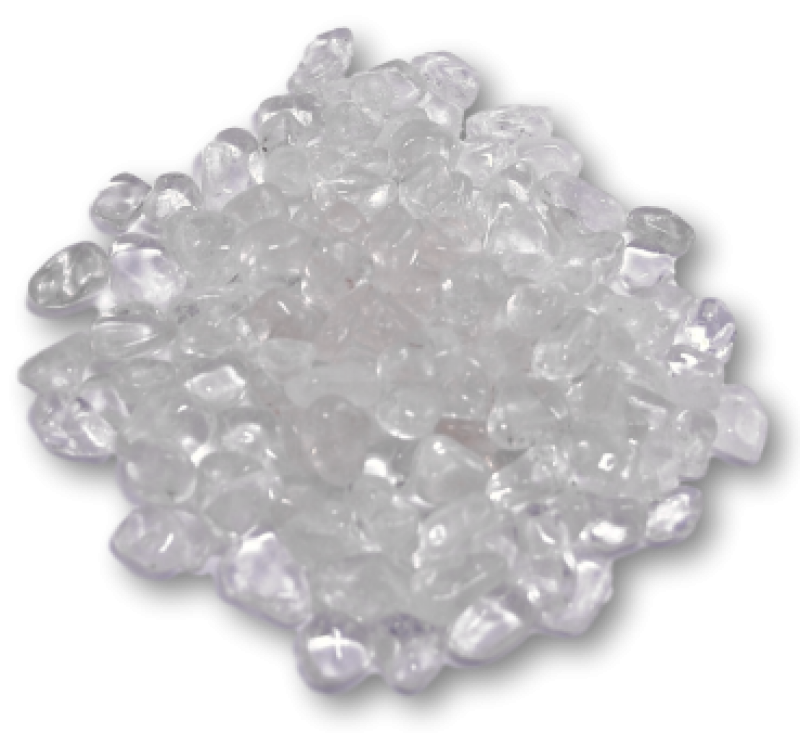 Granulat/Mini Chips zum Entladen und Aufladen von Edelsteinen je 250gr Premium Ladesteine Bergkristall und Entladesteine Hämatit Mini Trommelsteine 500 gramm Chips 6-9 mm