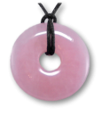 Rosenquarz Donut Anhänger AA Qualität 30mm